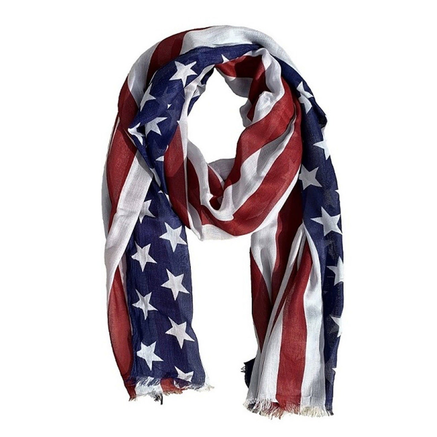 American Flag Print Scarf